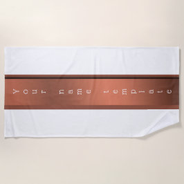 Toalha De Praia Personalizada, Torre de Praia festiva, monocromáti