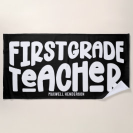 Toalha De Praia Personalizado de Professores da Classe 1rua
