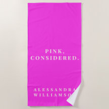 Personalizado Divertido Neon Rosa Quente Minimalis