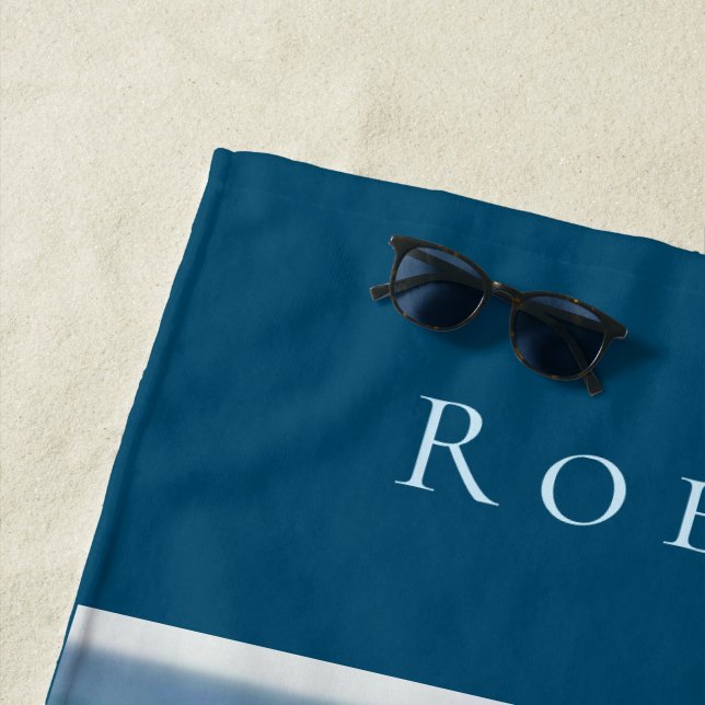 Toalha De Praia Personalizar o tema marinho Hello Summer Adventure (In Situ)