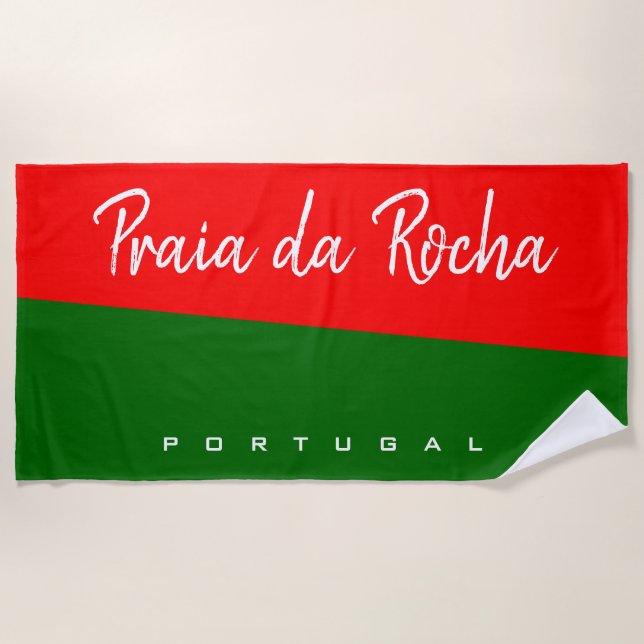 Toalha De Praia Personalizar Portugal (Frente)