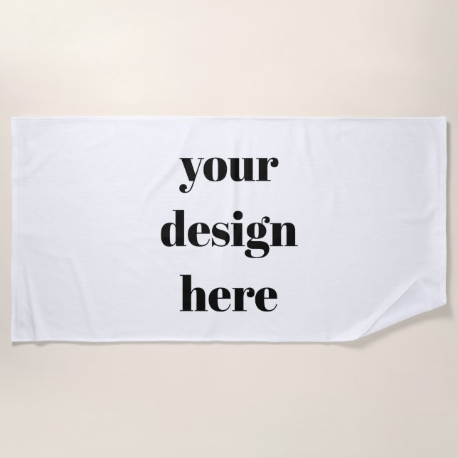 Toalha De Praia Personalize or Customize  (Frente)