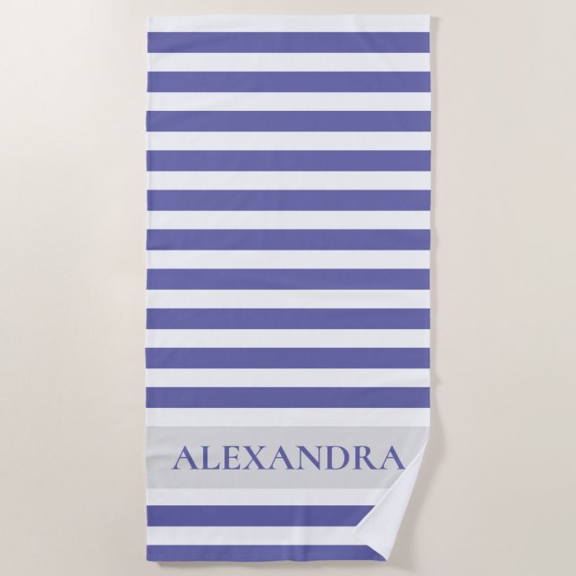 Toalha De Praia Personalized Cabana Stripe (Frente)