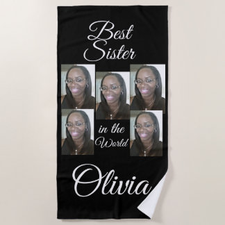 TOALHA DE PRAIA PERSONALIZED PHOTO BEACH TOWEL