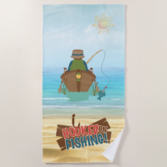 Toalha De Praia Pesca Beach Towel (Frente)