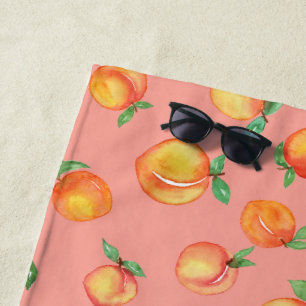 Toalha De Praia Pêssego de Verão doce