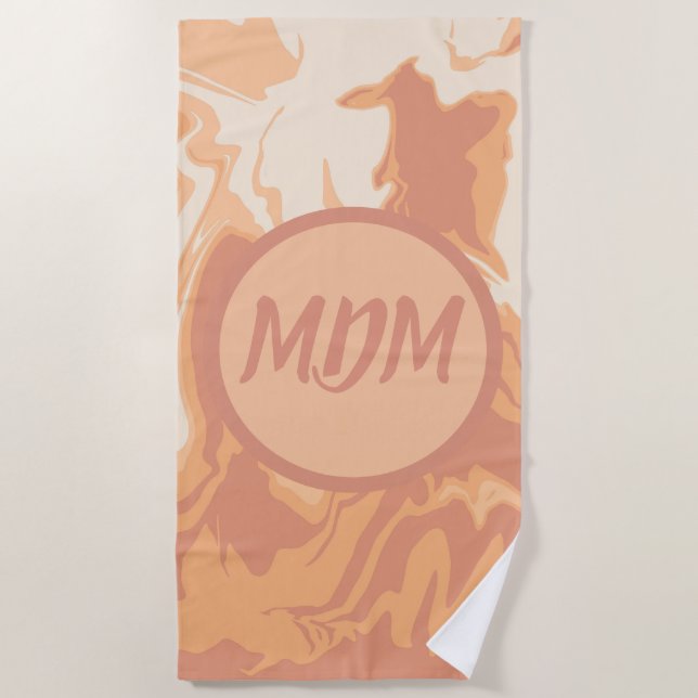 Toalha De Praia Pêssegos bonito (Frente)