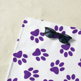 Toalha De Praia Pestor De Patas, Patas Cachorros, Patas Roxas