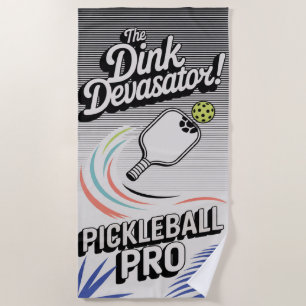Toalha De Praia Pickleball, A Torre de Praia Do Dink Devastator Cl