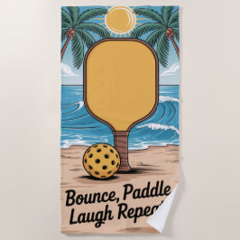 Toalha De Praia Pickleball Bunt Ria-se de Repetir Férias