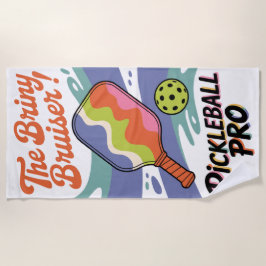 Toalha De Praia Pickleball O Briny Bruiser! Club Beach Towel