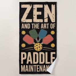 Toalha De Praia Pickleball Zen Paddle - Gráfico de Manutenção