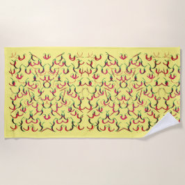 Toalha De Praia Pimentos quentes