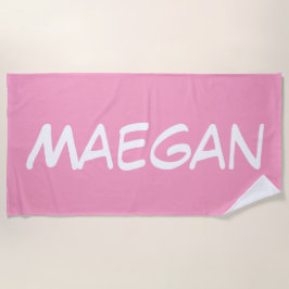 Toalha de praia PINK MONOGRAM