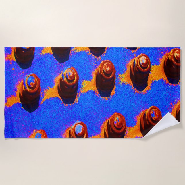 Toalha De Praia Pinos antigos (Frente)