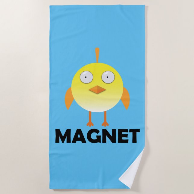 Toalha De Praia Pintinho Magnet - Beach Towel (Frente)