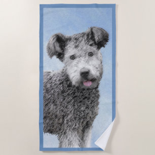 Toalha De Praia Pintura De Pumi - Arte De Cão Original Bonita