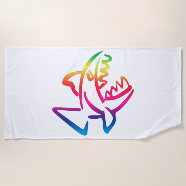 Toalha De Praia Piranha (Frente)