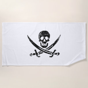 Toalha De Praia Pirata Cross