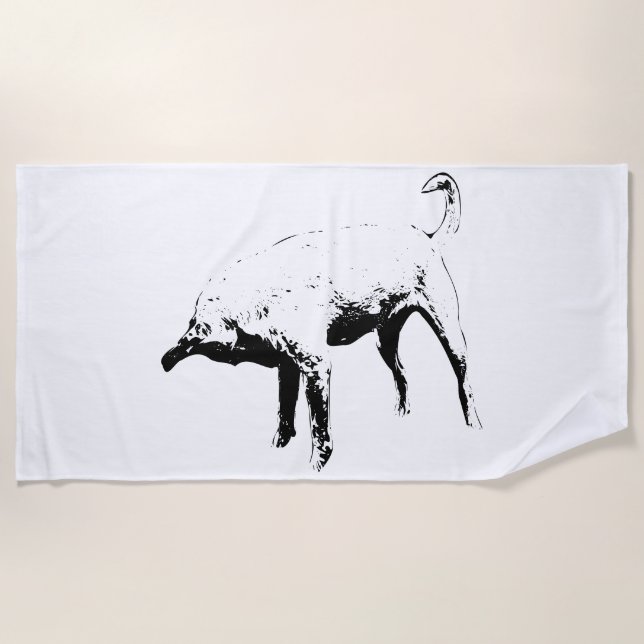 Toalha De Praia Piscina de Lodge, Limpar Linhas (Frente)