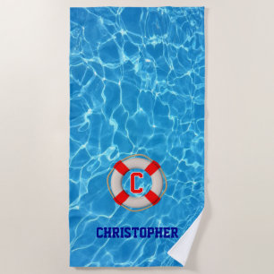 Toalha De Praia Piscina de treinador de natação LIfesaver