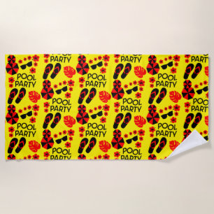 Toalha De Praia Piscina de Verão Partidas de Praia