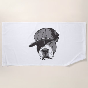 Toalha De Praia Pitbull Gangster