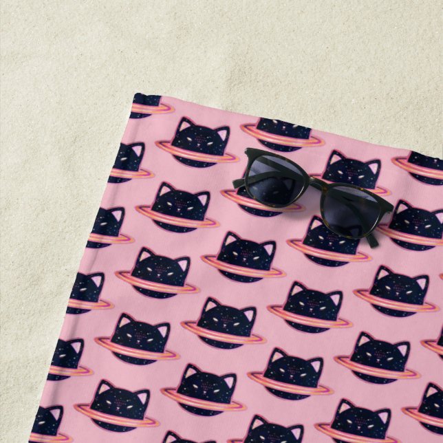 Toalha De Praia Planet Cat Beach Towel (In Situ)