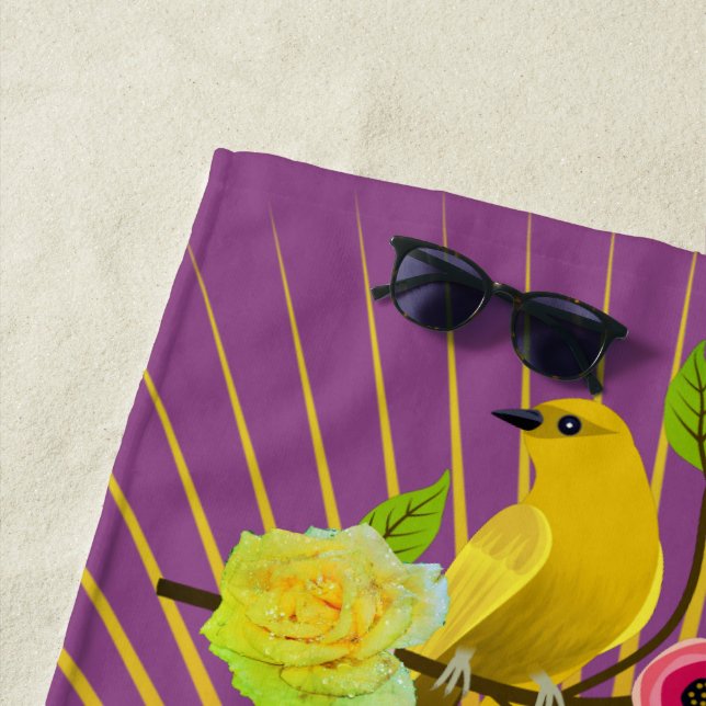 Toalha De Praia Plum Sunshine & Dew Drops (In Situ)