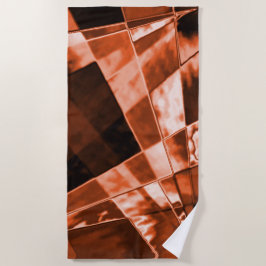 Toalha De Praia Polos e retângulos de coral, incríveis