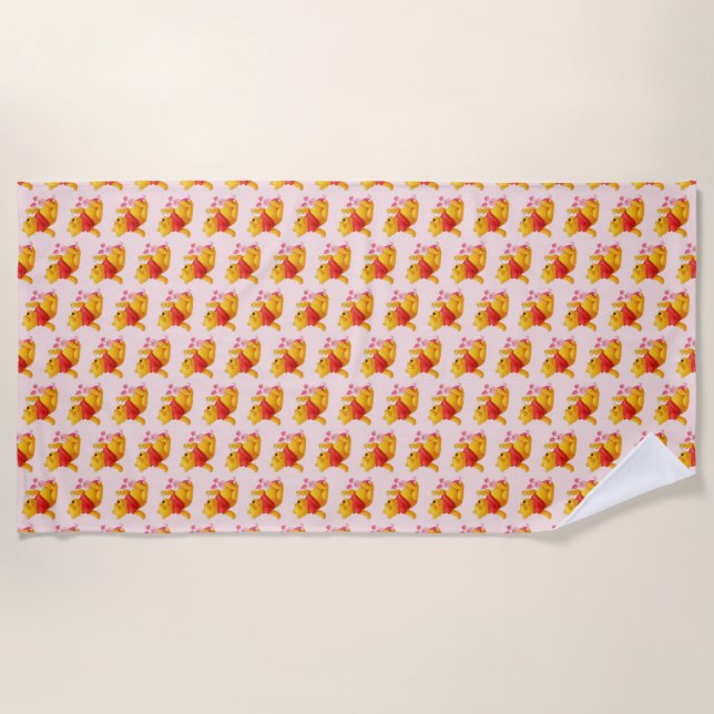 Toalha De Praia Pooh Beach Towel (Frente)