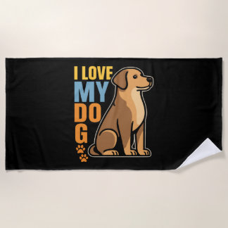 Toalha De Praia Por que eu amo meu cachorro - Design Celebrati car