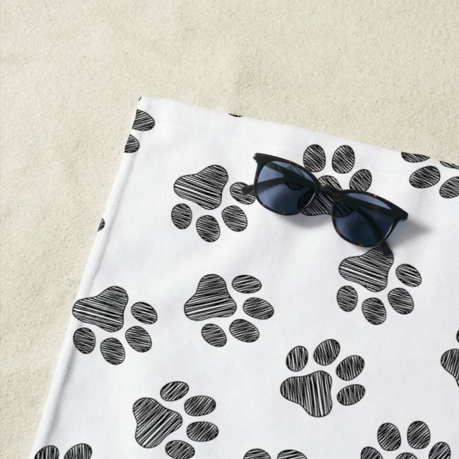 Toalha De Praia Porcas, Patas-Cachorros, Patas-Pretas (In Situ)