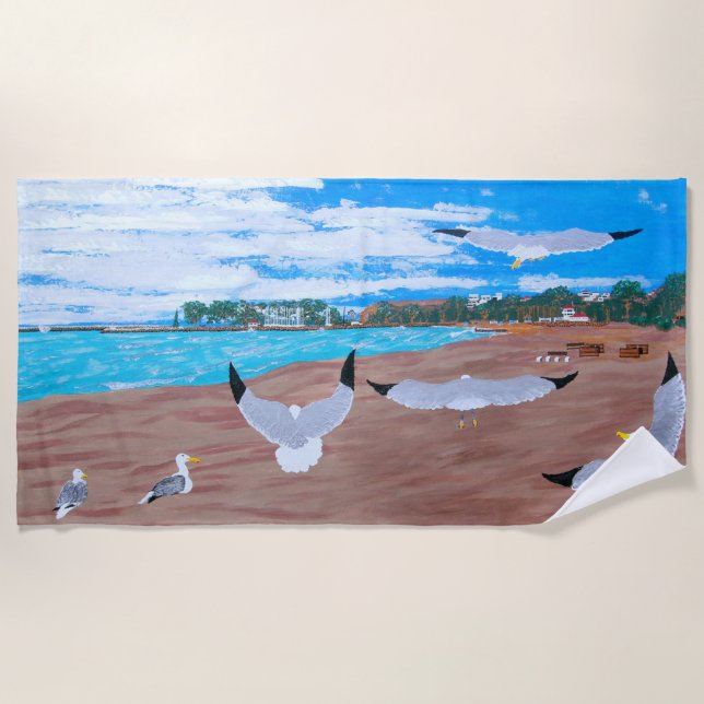 Toalha De Praia Porto de Dana (Frente)