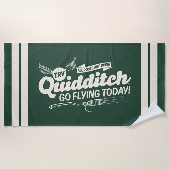 Toalha De Praia POSTER DE Recrutamento QUIDDITCH™ (Frente)