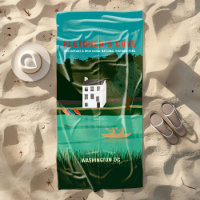 Poster de viagens Retro Fletcher Cove Washington D