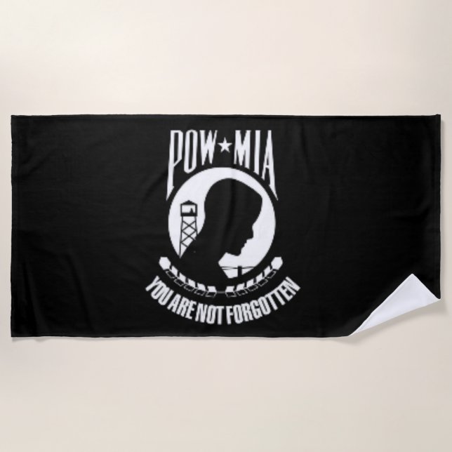 TOALHA DE PRAIA POW/MIA (Frente)