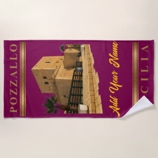Toalha De Praia Pozzallo Sicilia Torre Cabrera Beach Towel