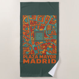 Toalha De Praia Praça Mayor de Madrid