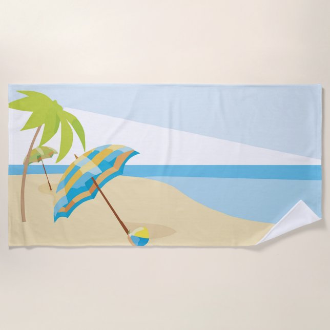Toalha De Praia Praia (Frente)
