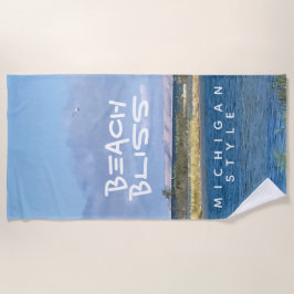 Toalha De Praia Praia Bliss Lake Michigan Lake Shore