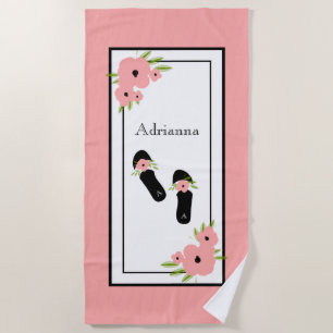 TOALHA DE PRAIA PRAIA CHIQUE TOWEL_ " QUE VIVE O SONHO" FLORAL