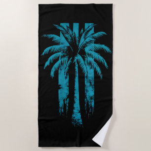 Toalha De Praia Praia Havaiana Verão Férias Tropicais Palmeira