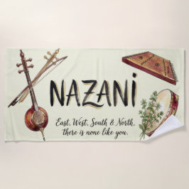 Toalha De Praia Praia "Ninguém Como Você" Nazani