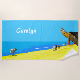 Toalha De Praia Praia tropical, Goa, Índia, seu nome