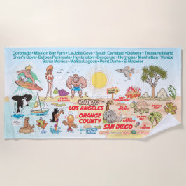 Toalha De Praia Praias do Sul da Califórnia