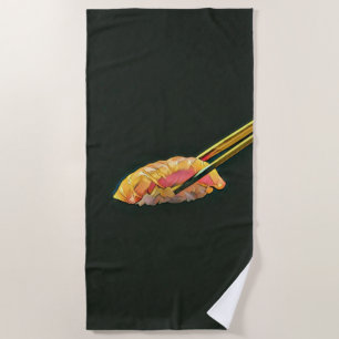 Toalha De Praia Presente de amante Sushi