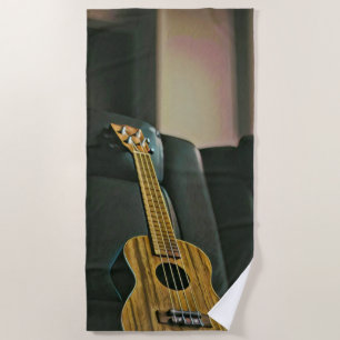 Toalha De Praia presente de guitarra de baixo acústico