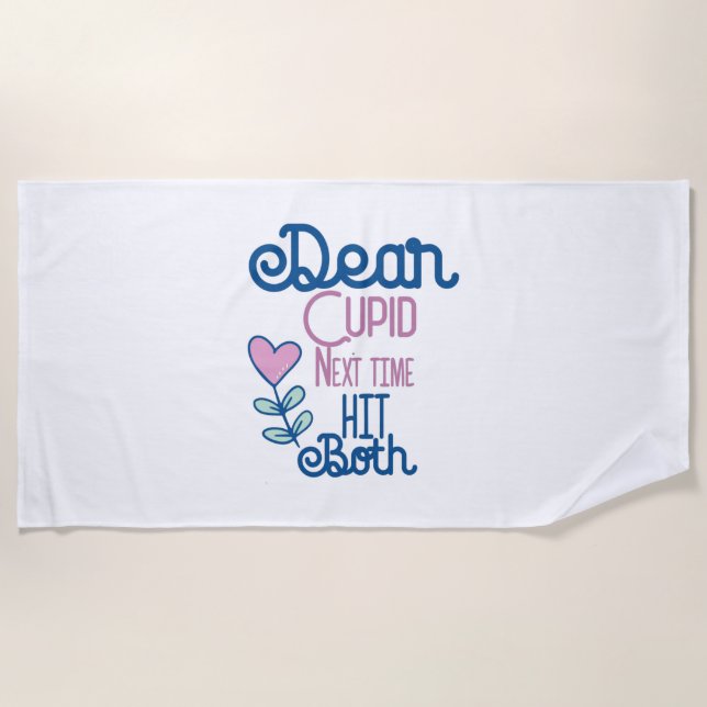 Toalha De Praia Presente do casal na próxima vez em ambos (Frente)