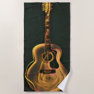 Toalha De Praia presente guitarrista legal